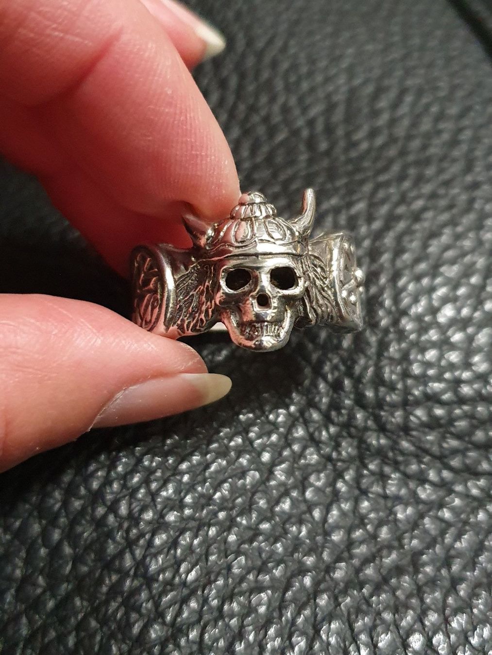 Anelli: Neu: Wikinger - Skull - Ring / 925 Silber / Gr. 63 – Nuovo (secondo la descrizione) da Muri AG venduto da Edlerweiss-Schwarz