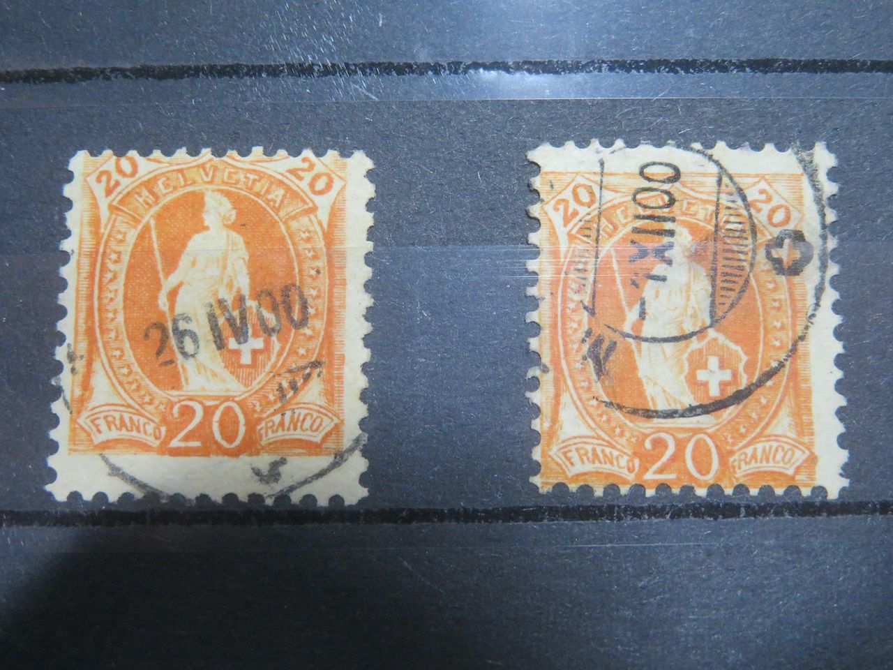 Alle Briefmarken: Abarten 4x 66D Zähnung verschoben – Gebraucht aus Spreitenbach von heitersberg54 1