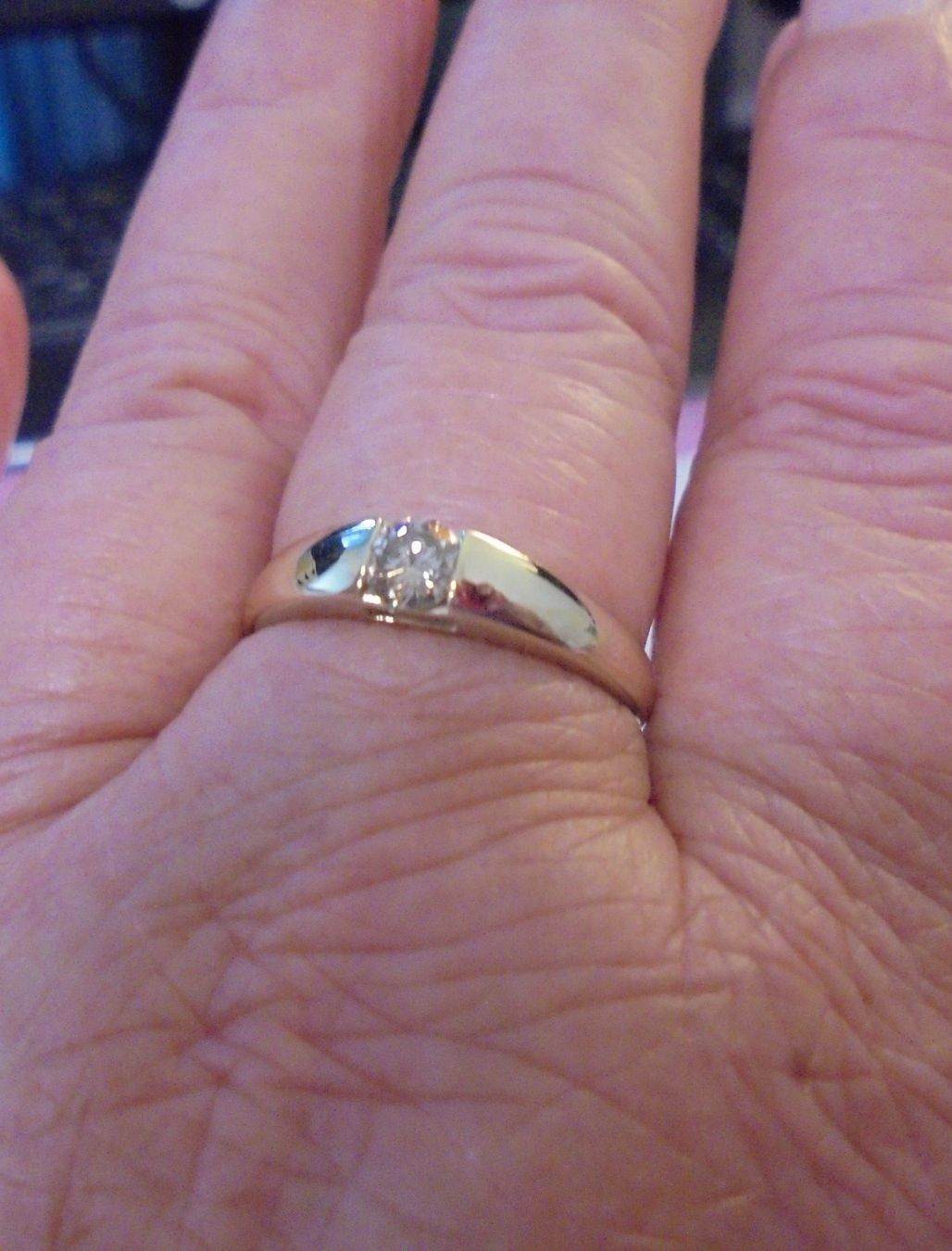 Anelli: Echtschmuck: Schokoladen-Diamant-Goldring. Grösse 56/18 – Nuovo (secondo la descrizione) da Zuchwil venduto da maumauchi 3