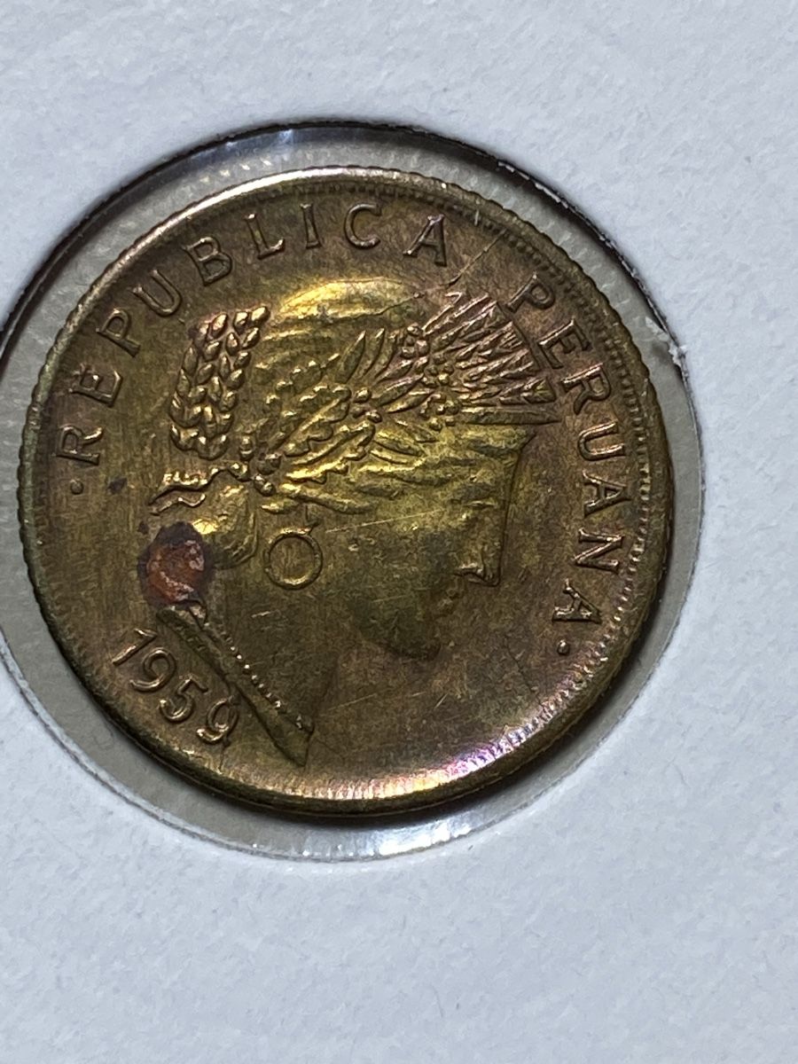 Alle Münzen: Pérou - 10 centavos - 1959 – Gebraucht aus Payerne von Mike1682 1