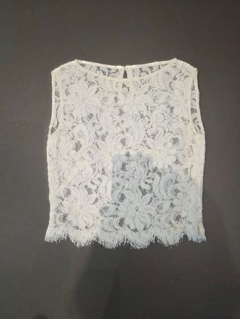 Couture Spitzentop St. Galler Spitze