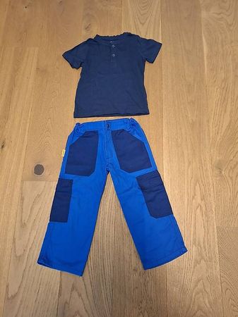 Arbeitshose (sehr wenig getragen) und T-Shirt Gr. 104