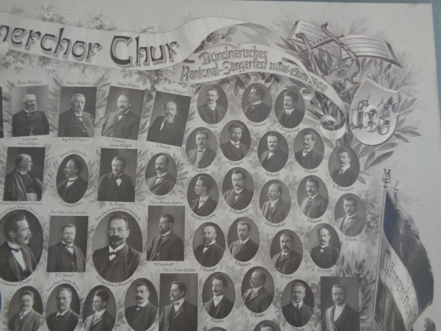 Posters & Illustrations: Foto C. Lang Chur Kt. Sängerfest 1908 – D'occasion à Chur par omonia 3
