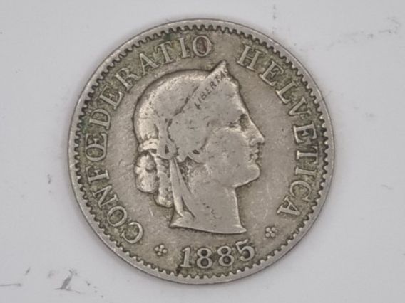 Tutti le monete: 5 rappen 1885 Gute Erhaltung – Usato da Bure venduto da chap981