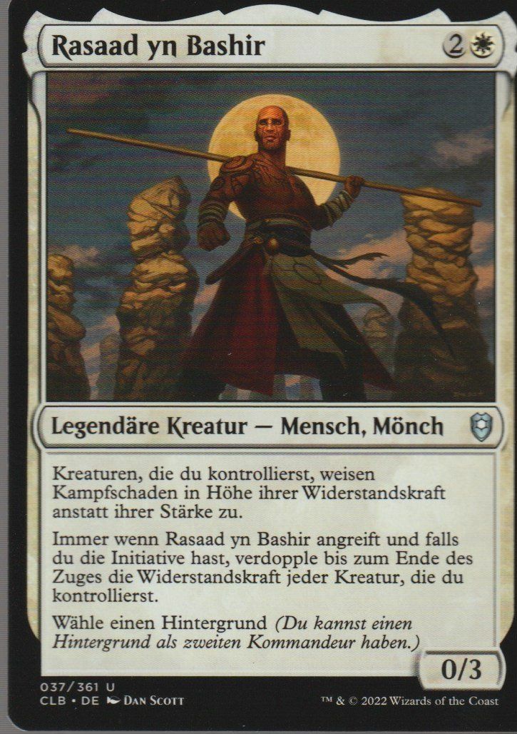 Magic The Gathering Sammelbilder & Trading cards: TCG Magic The Gathering MTG CLB  037 Rasaad yn Bashir – Neu (gemäss Beschreibung) aus Vezia von Aquarius_Age