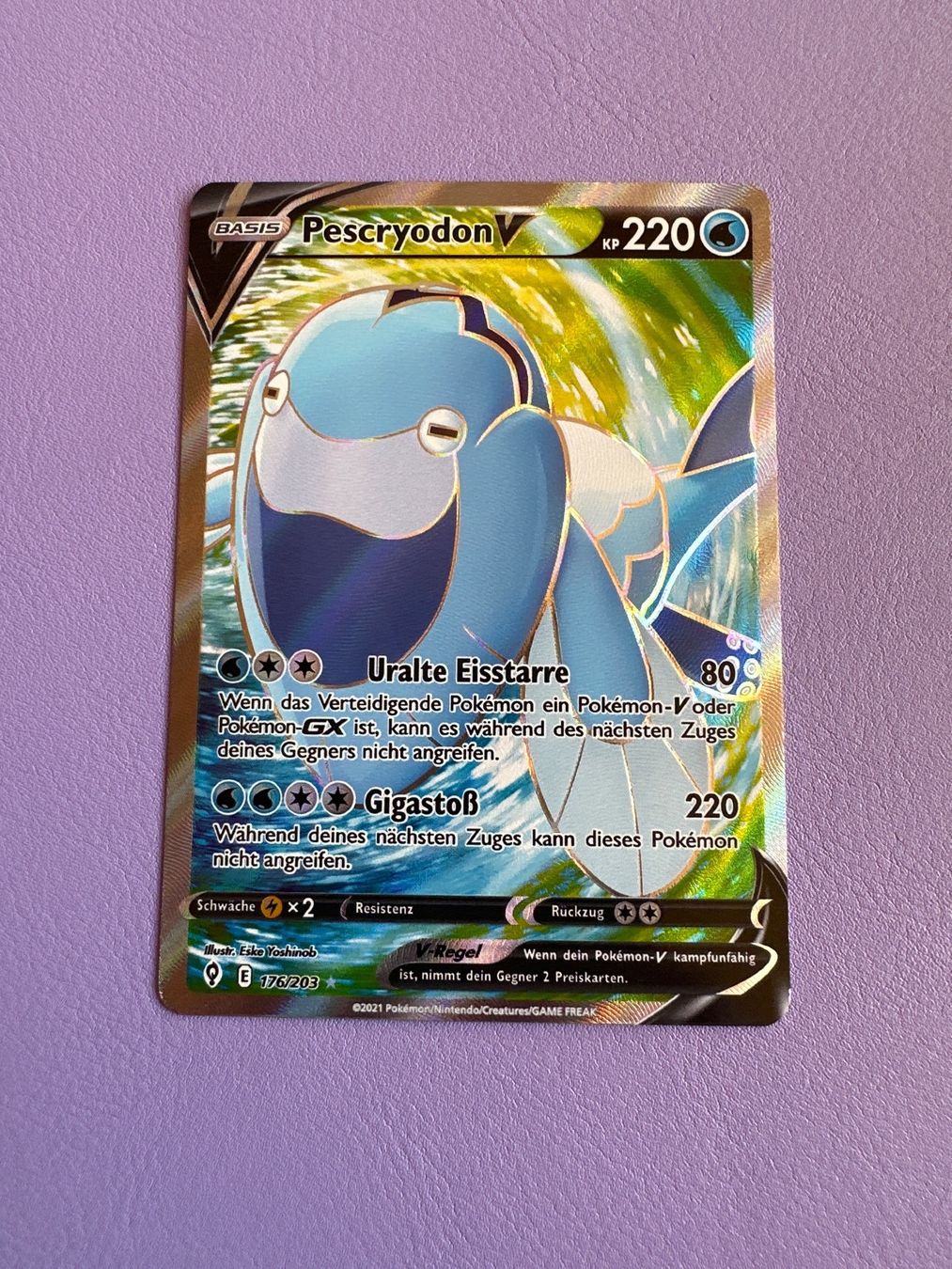 Pokémon Carte collezionabili: Pokemon Fullart PescrydonV mega schön – Usato da Lommiswil venduto da CollectorOne
