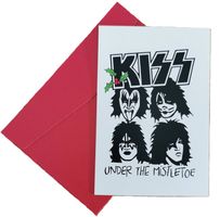 Weihnachtskarte KISS under the... mit Umschlag  (neu, OVP)