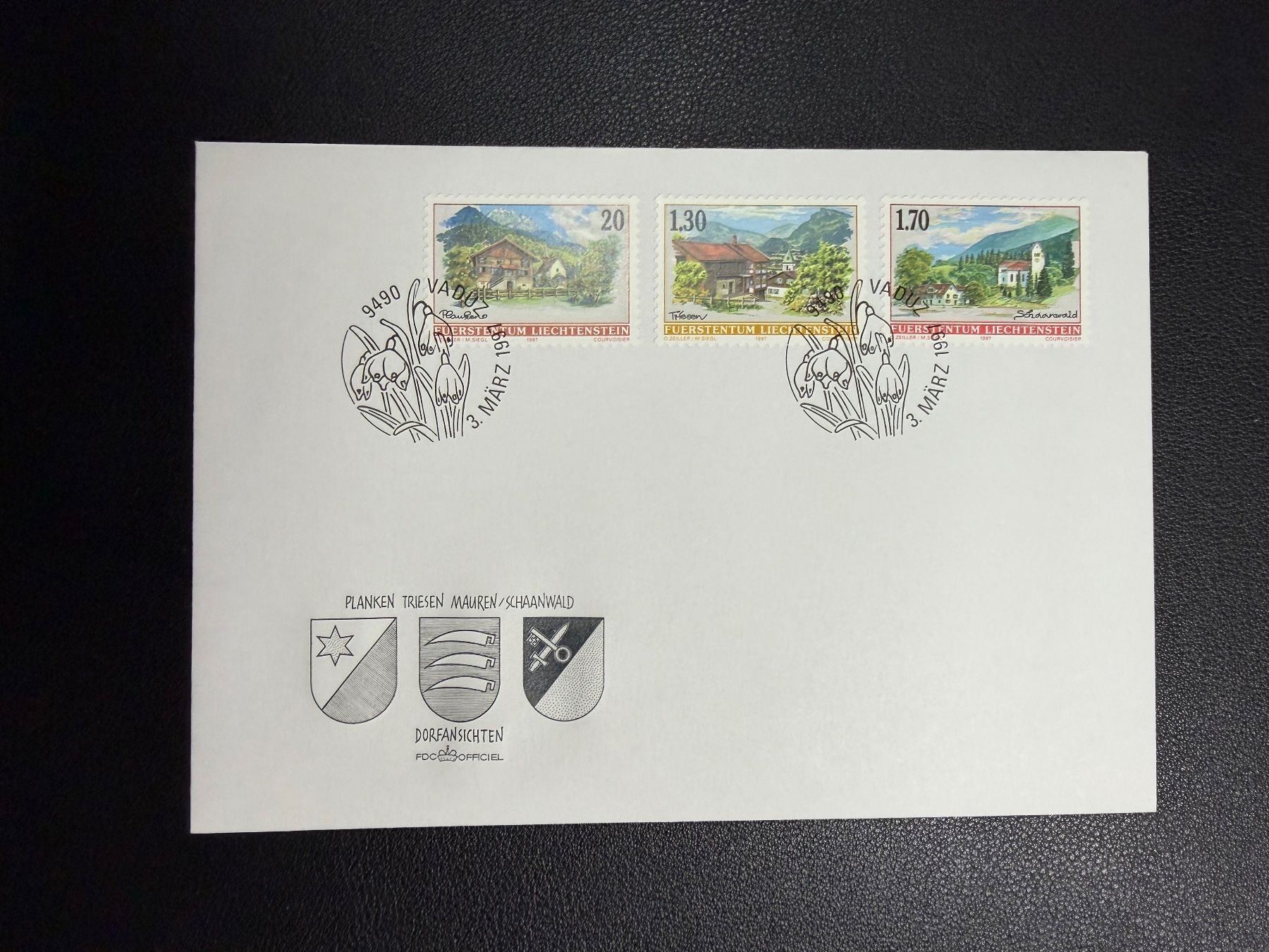 Tous les timbres: Liechtenstein FDC 1997 – D'occasion à oberrüti par jeanmei