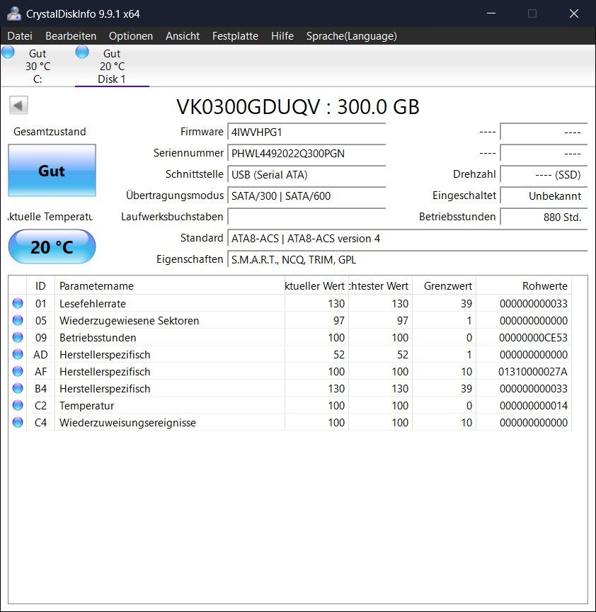 Intel Dischi rigidi: Intel SSD DC S3500 300GB (Bundle mit 8 SSDs) – Usato da Niederhasli venduto da brandman 8