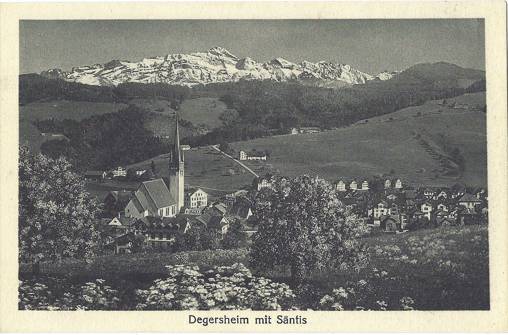 Cartoline postali: Degersheim  mit  Säntis – Usato da Bütschwil venduto da Jackson1A