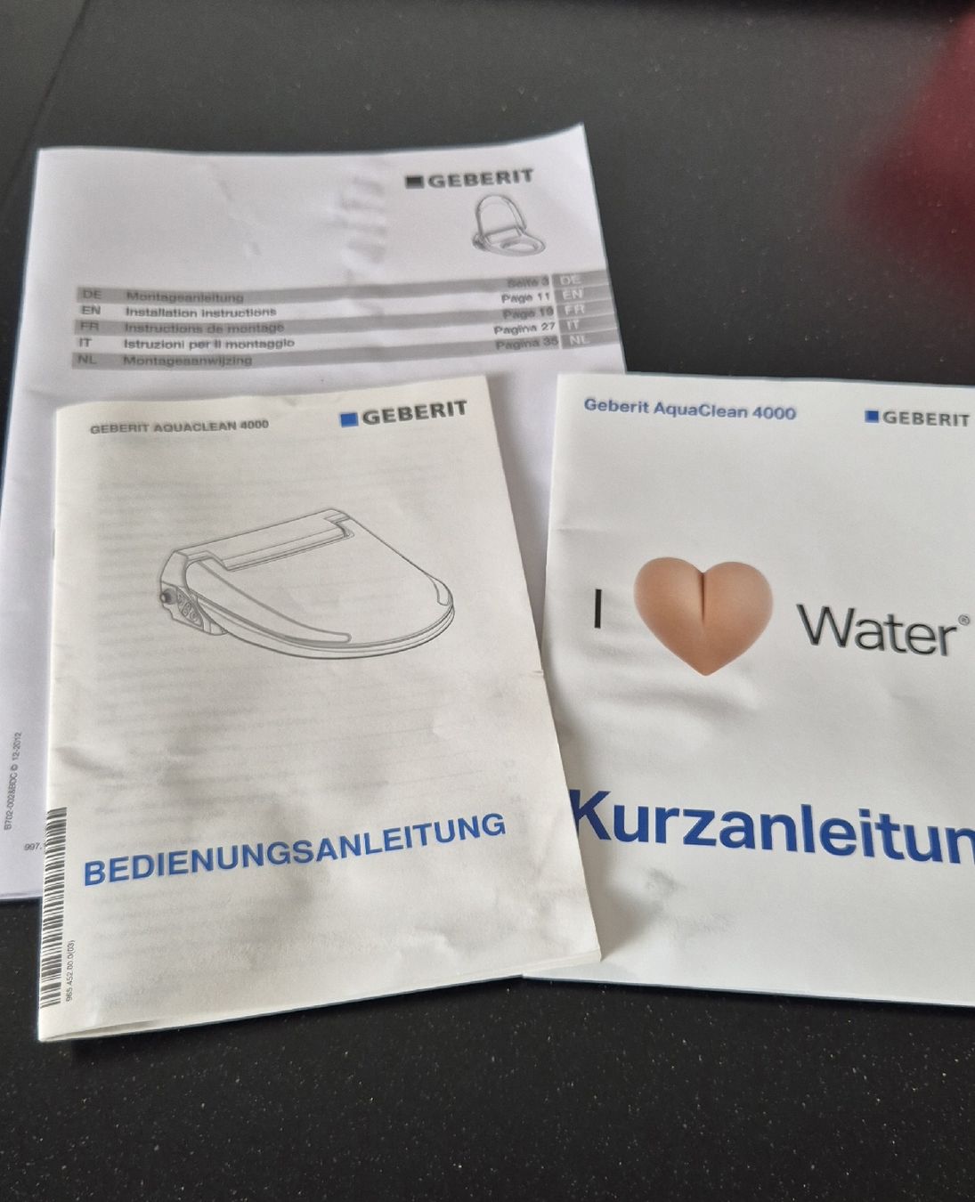 Geberit WC: Dusch-WC-Aufsatz AQUACLEAN 4000 – Usato da Jona venduto da Novalis1 2