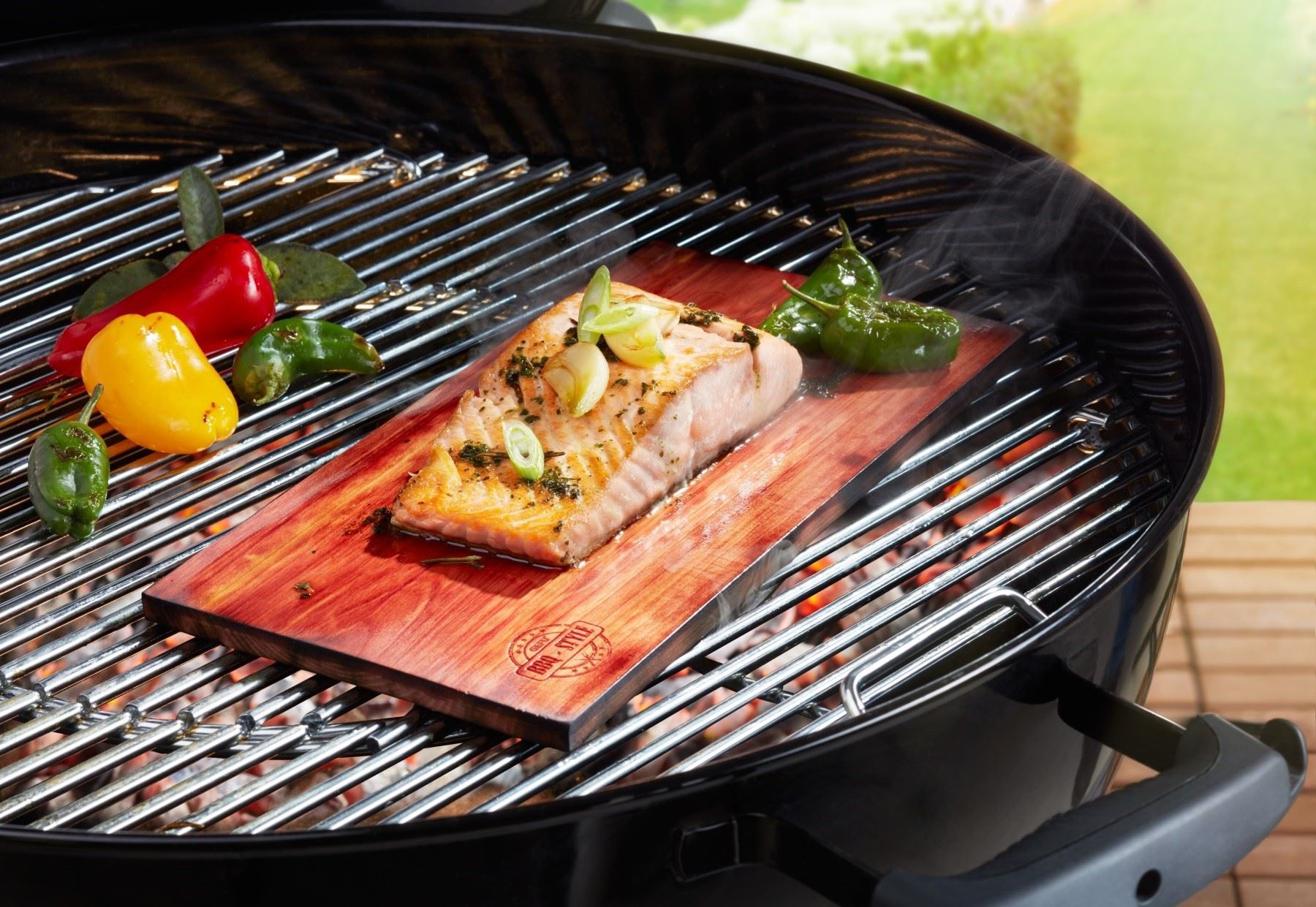 Elettrodomestici da cucina: Zedernholz-Grillbretter Set BBQ, 2 Stück – Nuovo e nell'imballaggio originale da Wettingen venduto da kochshop 3