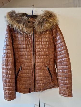 Wunderschöne Damen Nappaleder Winterjacke