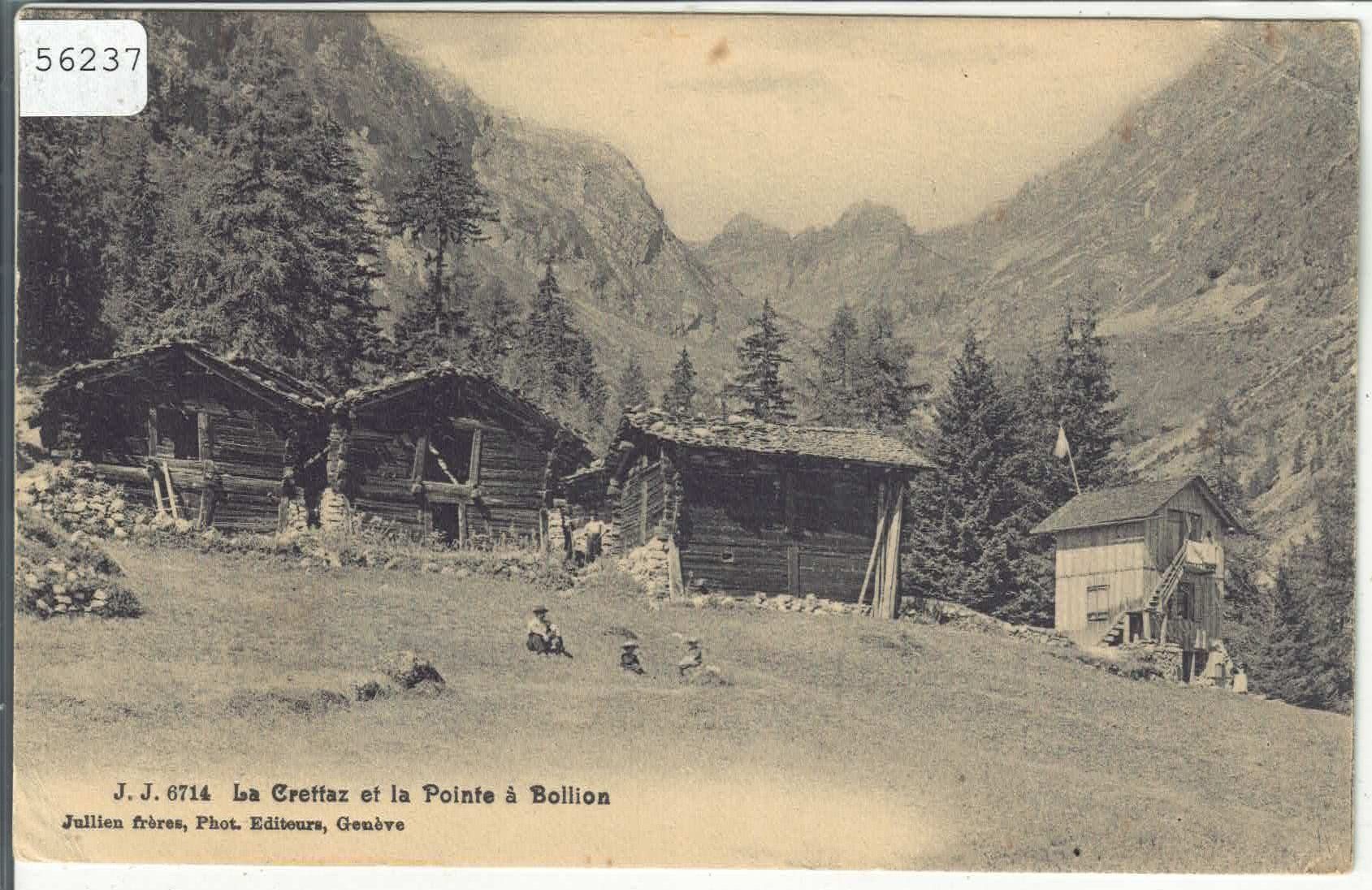 Ansichtskarten: La Crettaz et la Pointe a Bollion - animee – Gebraucht aus Ettingen von Kartenplanet