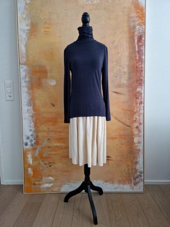 HALLHUBER Rollkragen-Shirt Dunkelgrau – Gr. M – Super soft