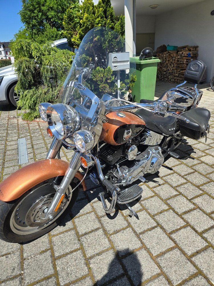 Harley-Davidson Chopper: FAT BOY FLSTF 1584 Anniversary edition – Gebraucht aus Wohlen AG von Bikergogo666 1