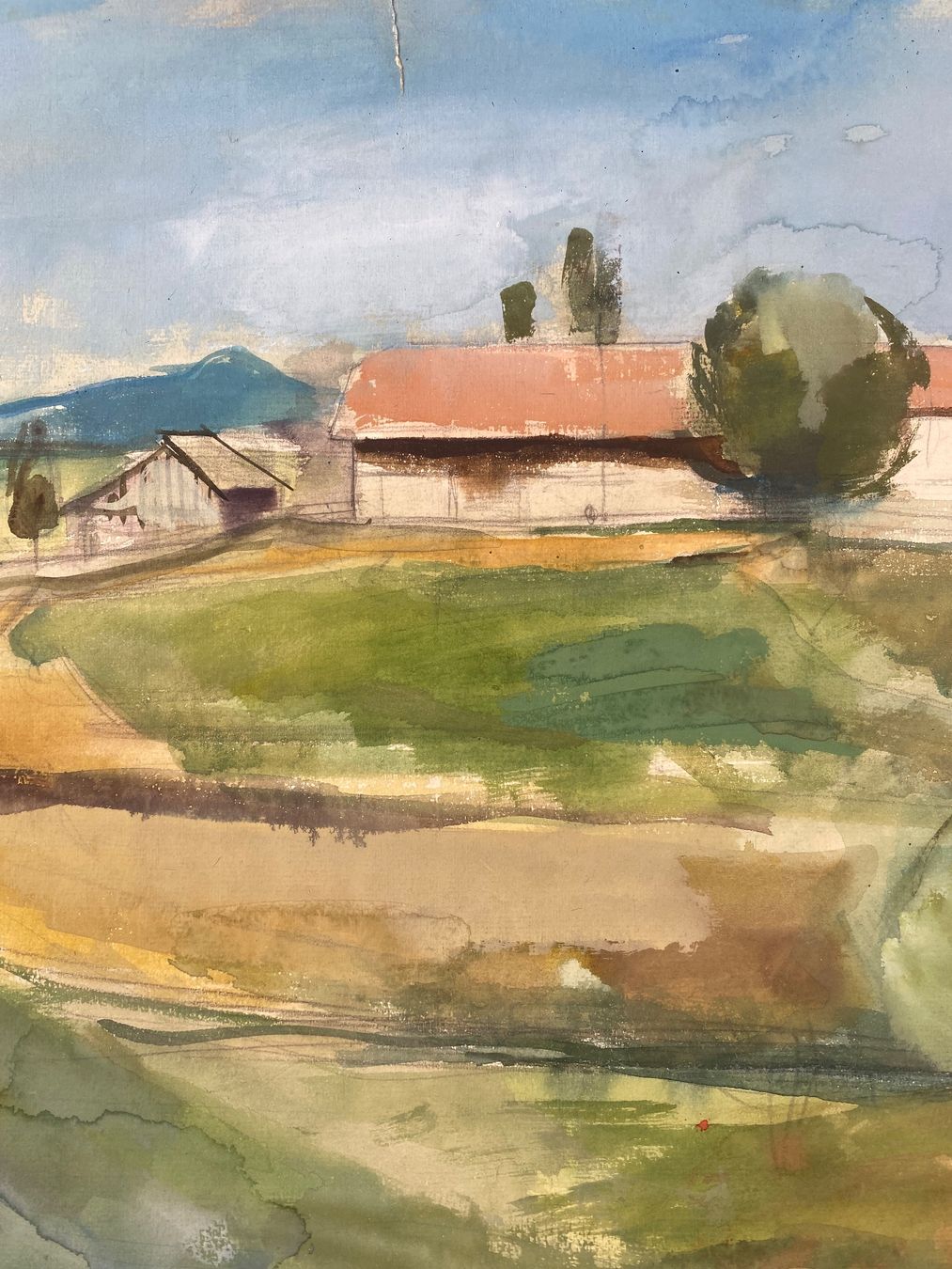 Gemälde: Hans Rohner – Baselbieter Landschaft "Therwil" – Gebraucht aus Basel von bigmbh 1