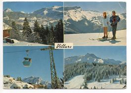 VILLARS Gondelbahn - Wintersport - Skifahrer