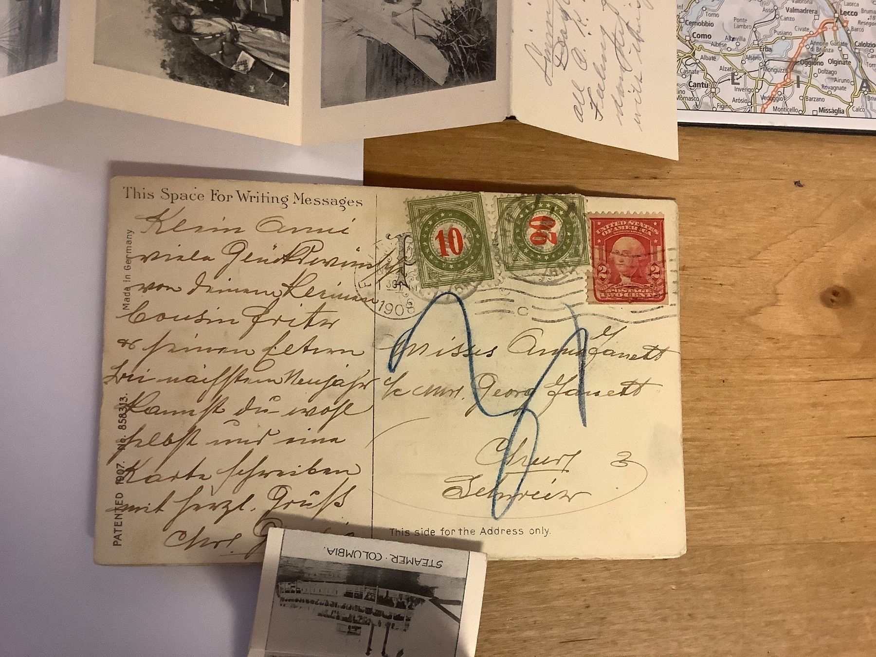 Cartoline postali: 5 seltene Ansichtskarten USA, 1901 - 1907 – Usato da St. Gallen venduto da herbrig2 9