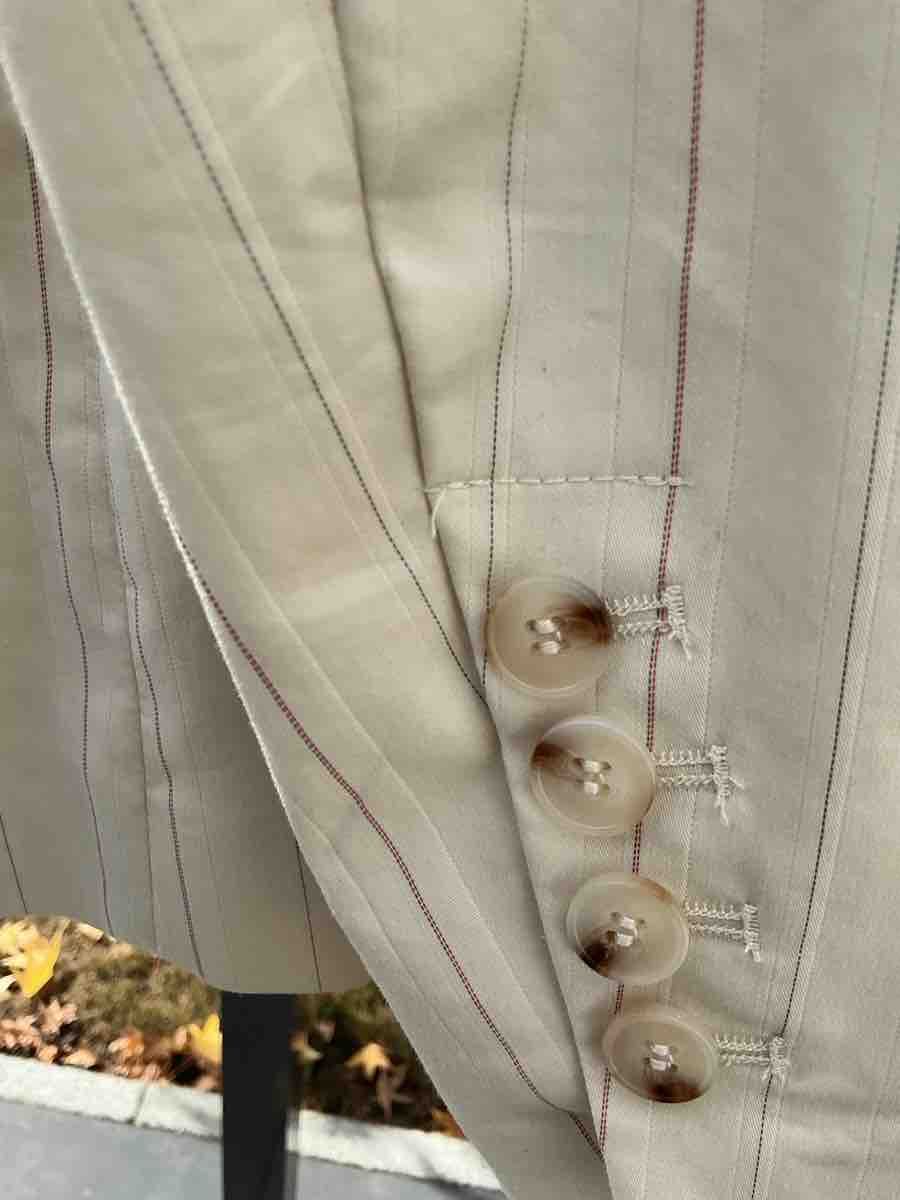 Jacken: Blazer Elora beige à rayures, taille 42 – Neu (gemäss Beschreibung) aus Vétroz von Erge1 3