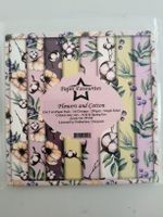 Paper Favourites: Blumen & Baumwolle, Bastelpapier, 15x15cm