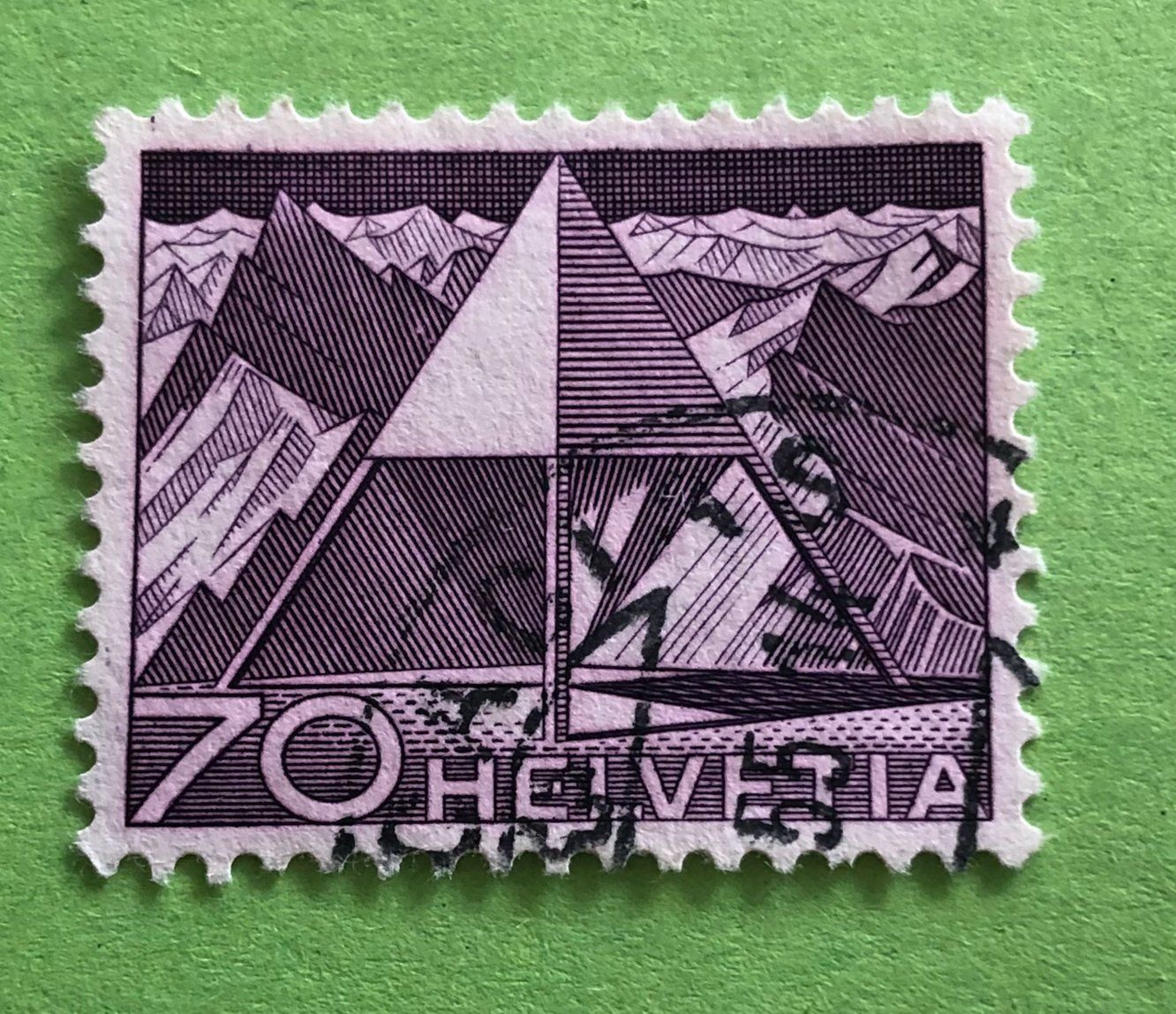 Tutti i francobolli: Nr.308 mit Stempel Triangulationspunkt Technik und Landschaf – Usato da Aarau venduto da Billa007