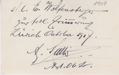 Ansichtskarten: 4 Kavalleristen mit Eidgenossen. 1907 – Gebraucht aus Schlieren von Rapaelli 1
