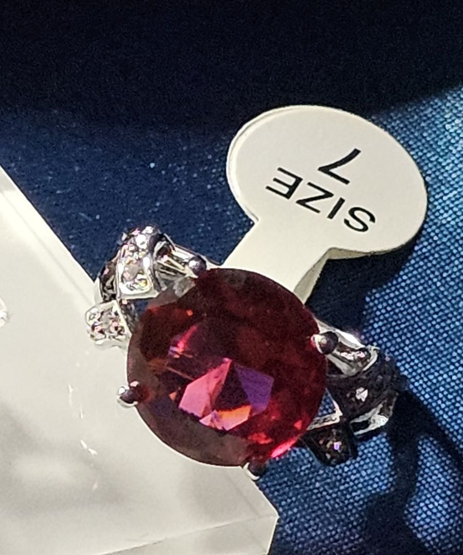 Bagues: Eleganter Ring mit Turmalin, 925 versilbert Gr. 7 – Neuf (Voir description) à Grenchen par maretop 1