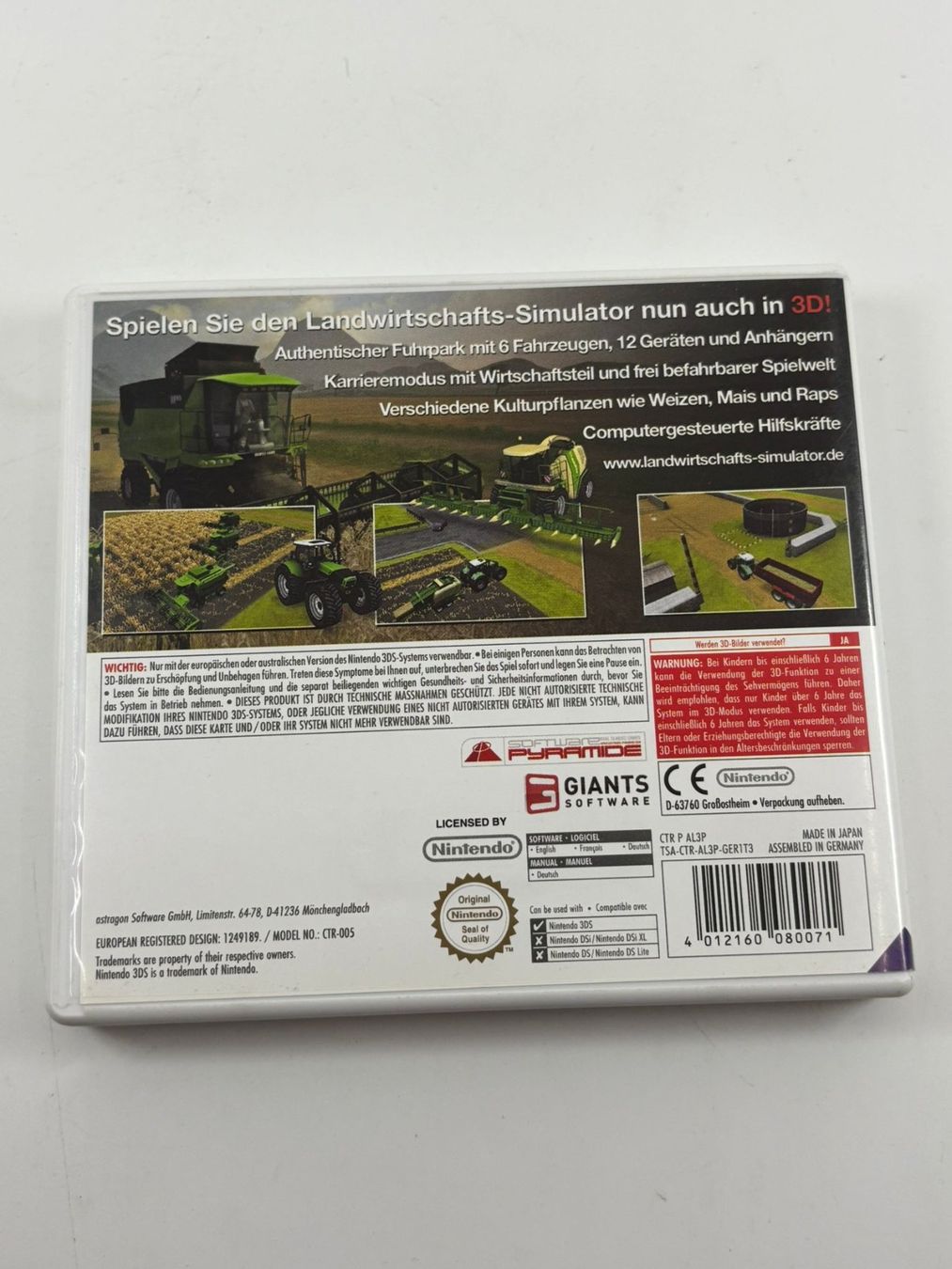 Spiele: Landwirtschaft Simulator 2012 3D (Nintendo 3DS) – Gebraucht aus Herisau von Seyashop1 2