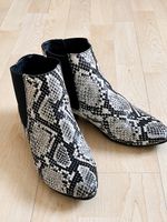 Liva Loop Chelsea Boots Gr. 38 Schlangenprint 🖤🤍wie neu