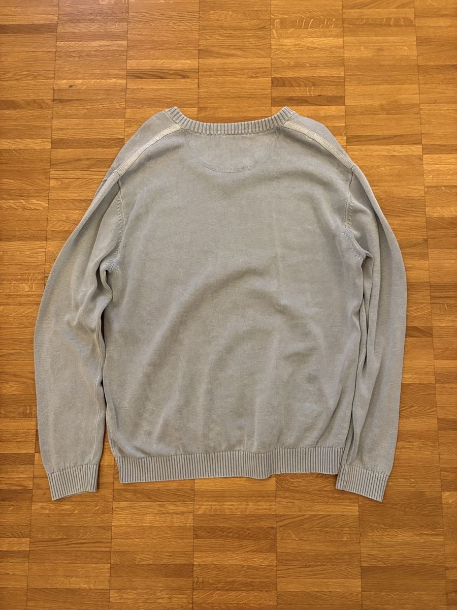 Lacoste Maglioni & Felpe: Lacoste Vintage Pullover, hellgrau/bl, V-Ausschnitt, L/XL – Nuovo (secondo la descrizione) da Langenthal venduto da hih_sfd7 3