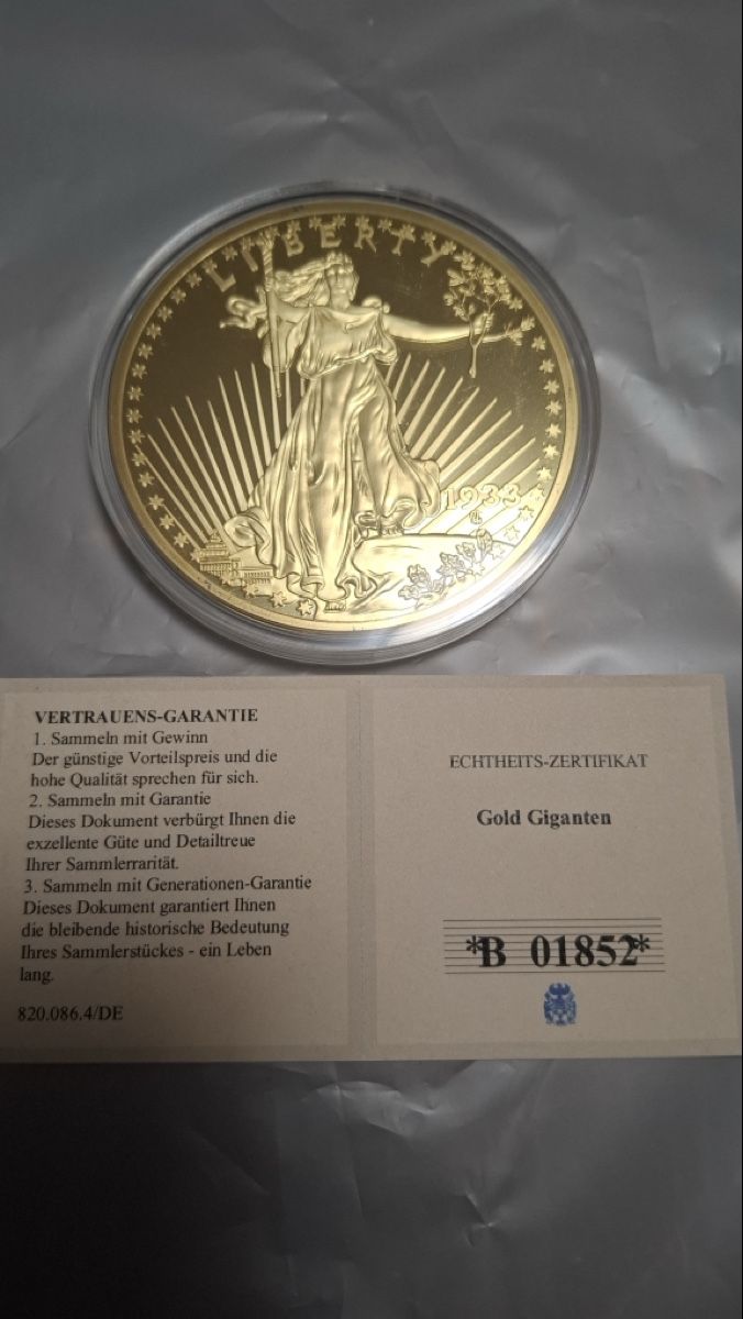 Tutti le monete: 20$ Gold Eagle 1933 – Nuovo (secondo la descrizione) da Biel/Bienne venduto da yaw_bk5r 1