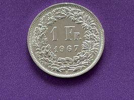 1 Fr.1967  vorzügliche Qualität