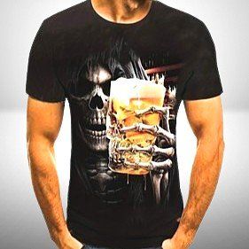 🍺🦴 Gönn dir Style mit dem Gothic Skull T-Shirt! ☠️🍻