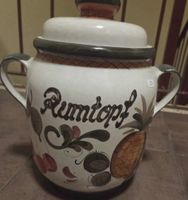 Pot à Rumtopf Vintage, Décoré Ananas et Fruits - Parfait!