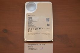 Disk SATA 16Tb Seagate Exos X16 - 15722 Stunden