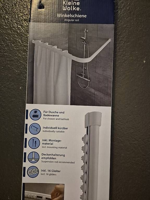 Vorhänge: Winkelschiene Duschvorhang Kleine Wolke – Gebraucht aus Ebikon von Linkus