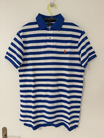 Polo Ralph Lauren Gestreiftes Poloshirt, Grösse S, y2k