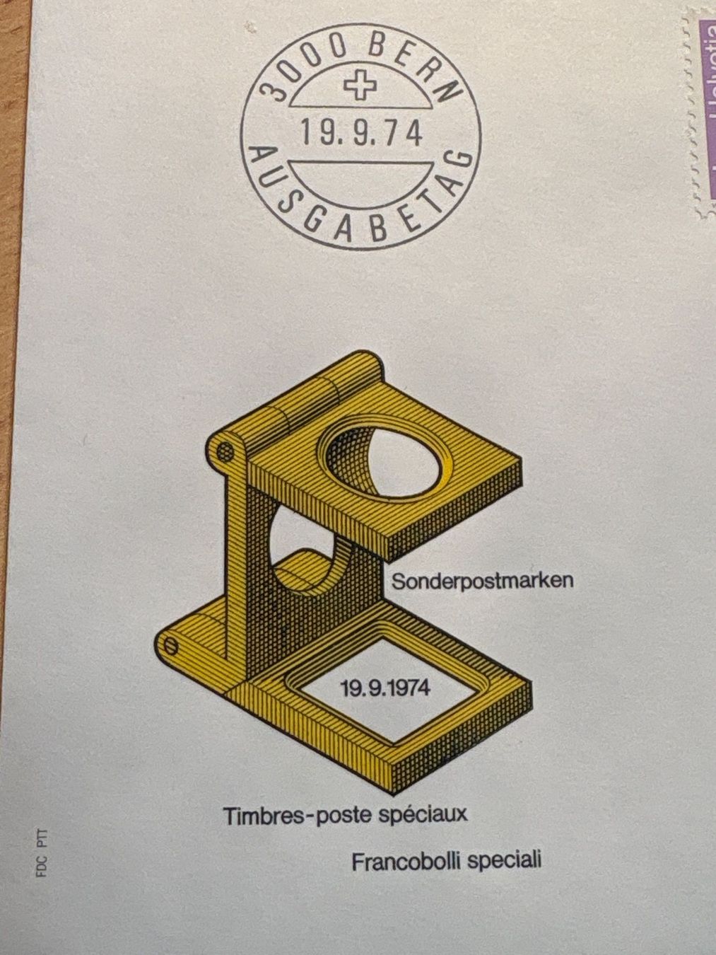 Tutti i francobolli: Sonderpostmarken 19.9.1974 FDC – Usato da Ibach venduto da lisch3 2
