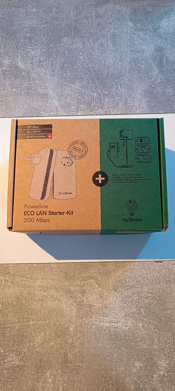 myStrom Unità & Adattatore: MyStrom Powerline ECO LAN Starter Kit 500 Mbps – Nuovo (secondo la descrizione) da Arbon venduto da Gatto81 1