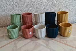 Blumentöpfli, "vibes fold"  elho rund mini 7 cm, div. Farben