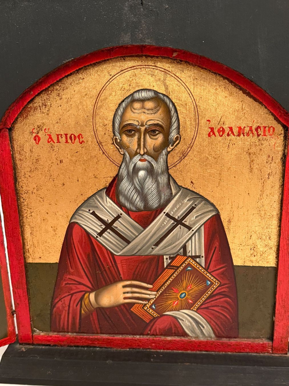 Foto & Immagini: Orthodoxe Klappikone Triptychon mit Heiligen – Usato da Itingen venduto da uhu777 1