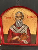 Orthodoxe Klappikone Triptychon mit Heiligen