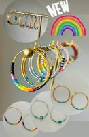 Boucles d’oreilles neuves, Pride, Handmade