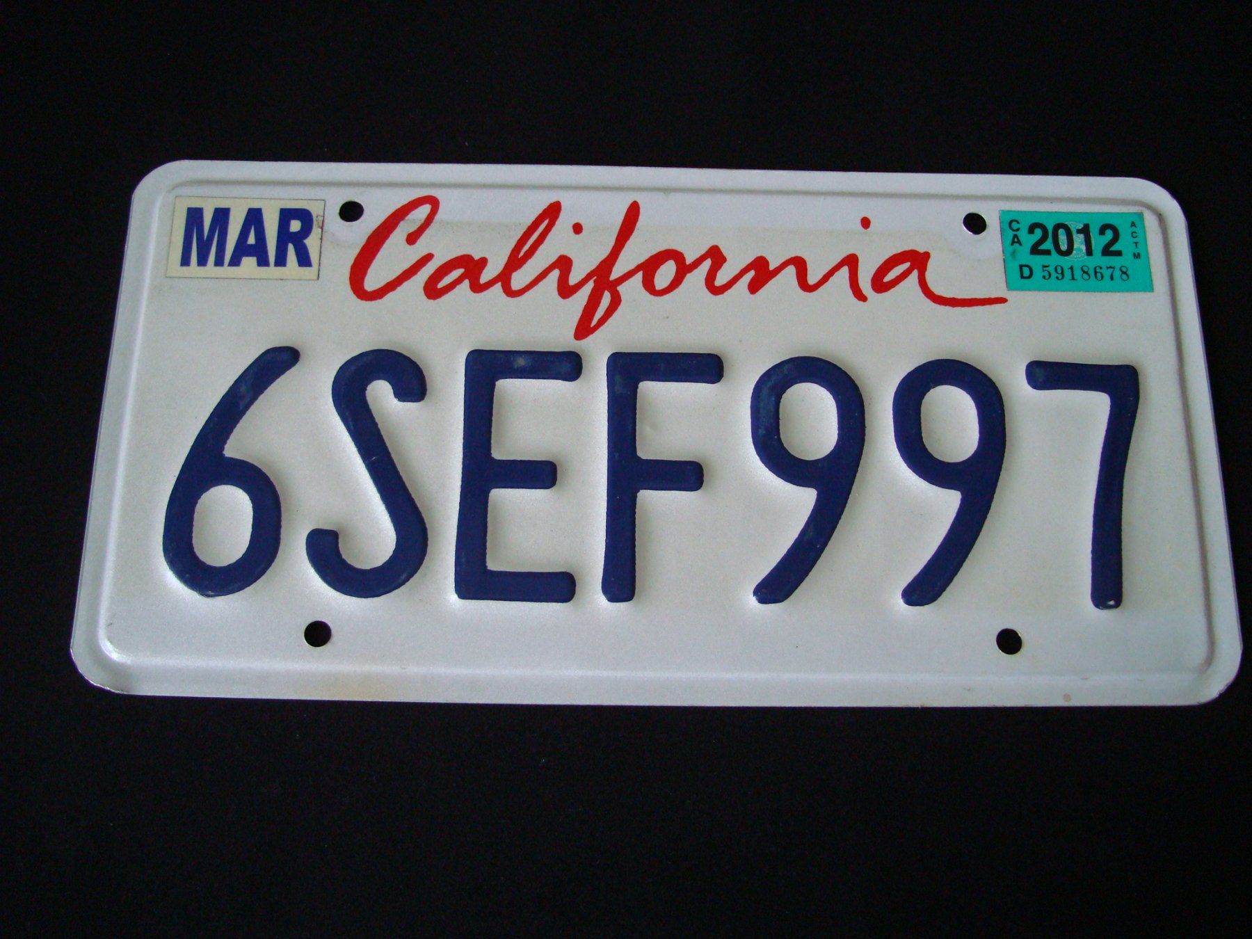 Insegne: CALIFORNIA 6SEF997 – Usato da Scherz venduto da 5246