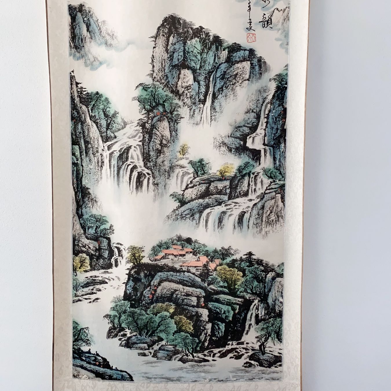 Dipinti: Chinesische Rollbild Wasserfall Landschaft Malerei – Nuovo e nell'imballaggio originale da Luzern venduto da Felicita_26 1