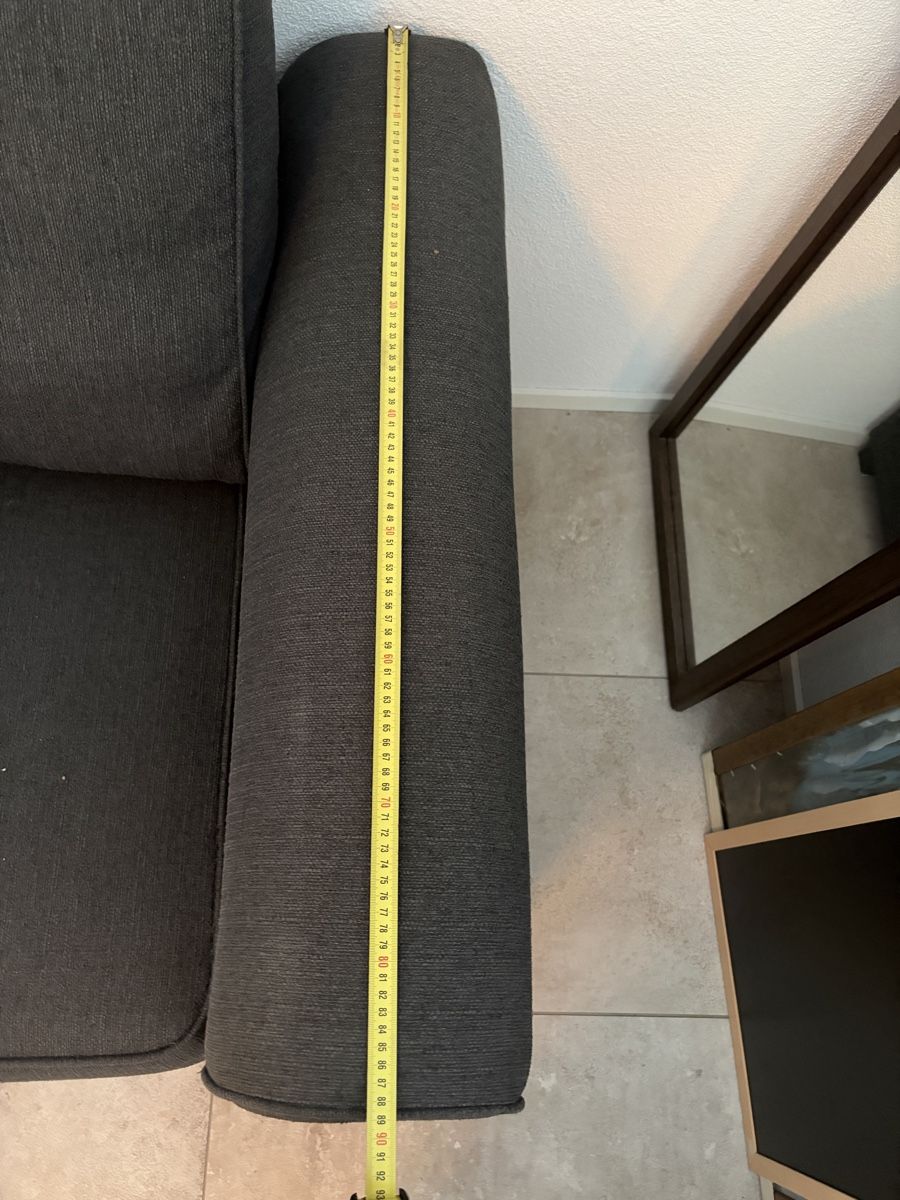 Conforama Divani: Couch/Bettsofa Dunkelgrau 250cm L-Shape  – Usato da Immensee venduto da kgam 4