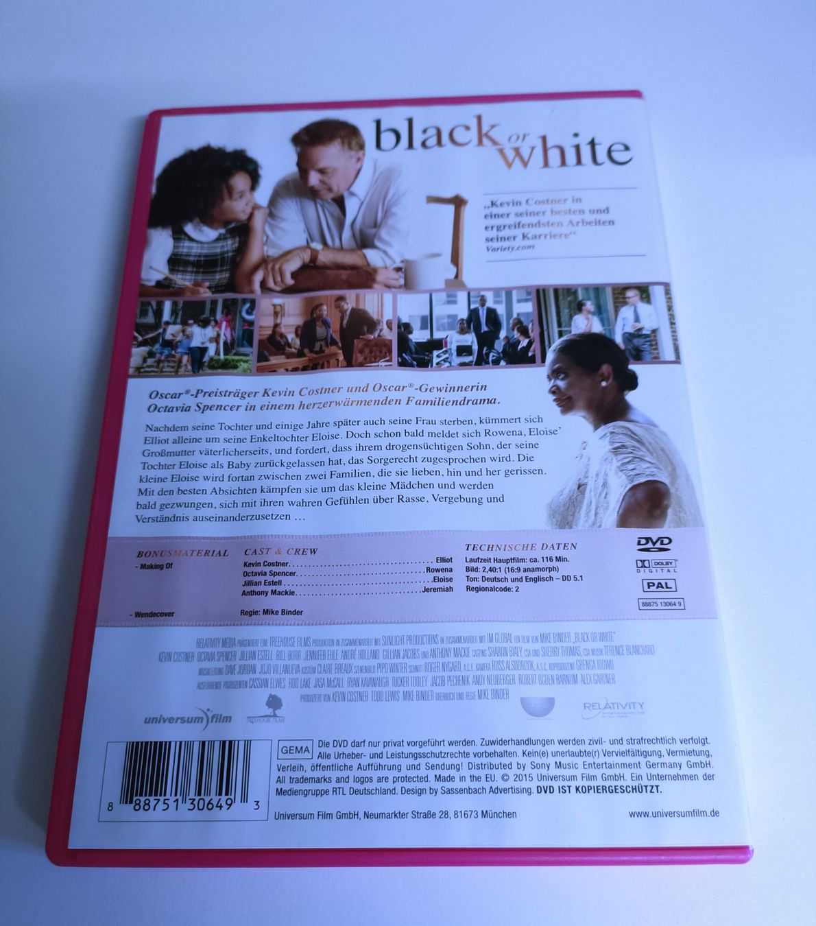 Tutti i DVDs: Black or White | Kevin Costner | DVD – Usato da Köniz venduto da Movieportal007 1