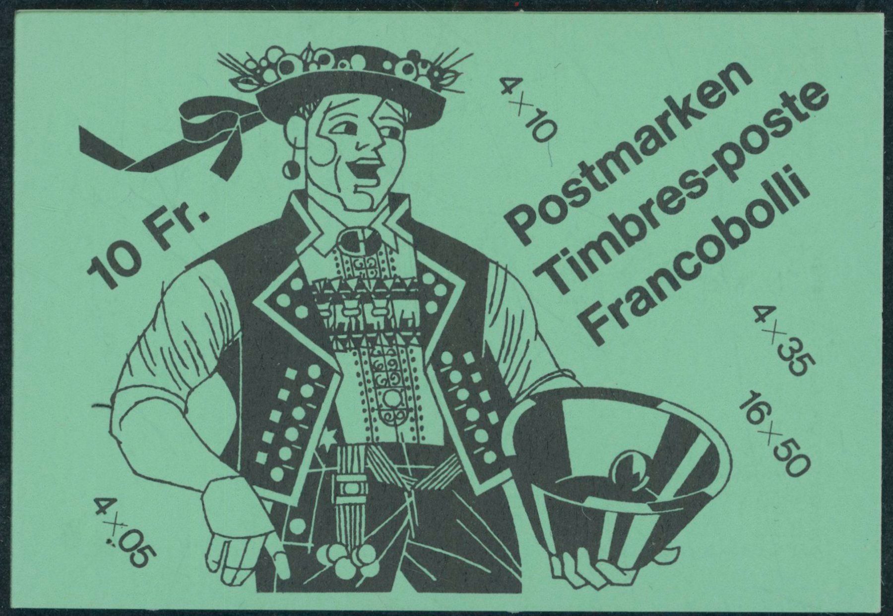 Tutti i francobolli: 1985 - Markenheftchen - Volksbräuche - hellbläulichgrün – Usato da Schindellegi venduto da leecollect