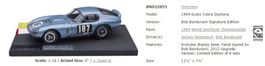 1:18 EXOTO Set - 1964 Cobra Daytona, Bodenplatte, Autogramm